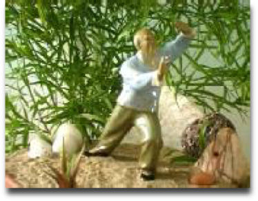 Chinese Tai Chi Chuan statue porcelain