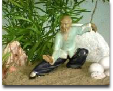 Chinese Tai Chi Chuan statue porcelain